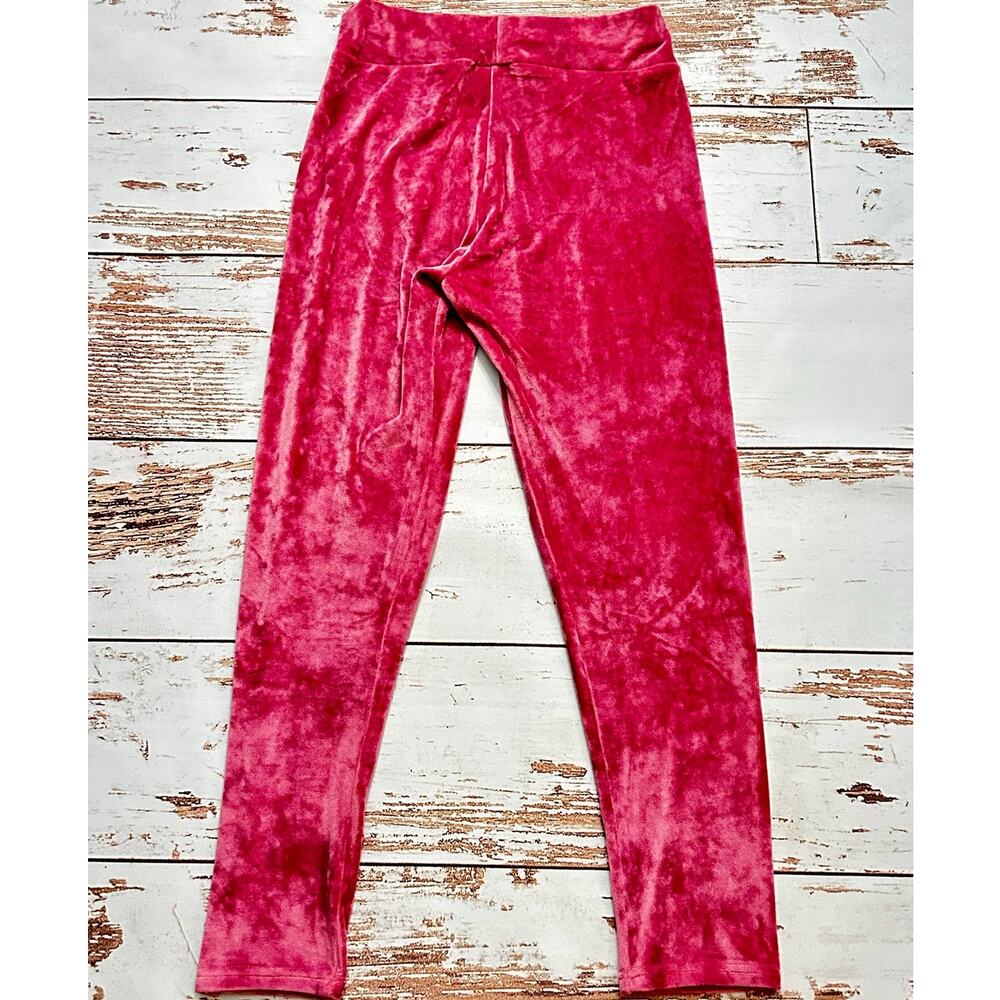 Burgundy Velour Tracksuit Set Women's M Y2K Zip Hoodie & Pants - Picture 9 of 17